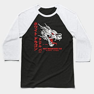 White Dragon Blade Baseball T-Shirt